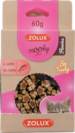 Лакомство для кошек Zolux Mooky Flowies, лосось, 0.06 кг