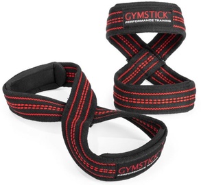 Tvarstis Gymstick Figure 8 Straps, Universalus, juoda/raudona