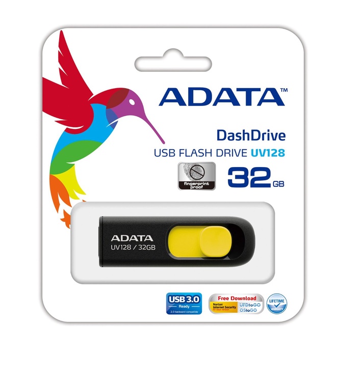 USB atmintinė Adata DashDrive UV128, 32 GB