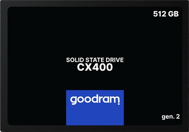 Cietais disks (SSD) Goodram CX400, 2.5", 512 GB