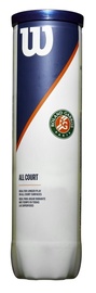 Теннисный мяч Wilson Roland Garros All Court, желтый, 4 шт.