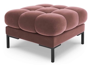 Пуф Micadoni Home Mamaia Velvet, черный/розовый, 60 см x 60 см x 41 см