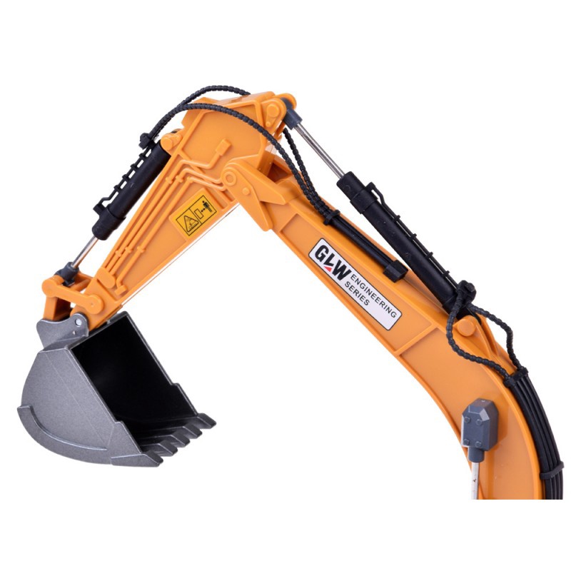 Rotaļu ekskavators GLW Engineering Vehicle ZA5012, dzeltena