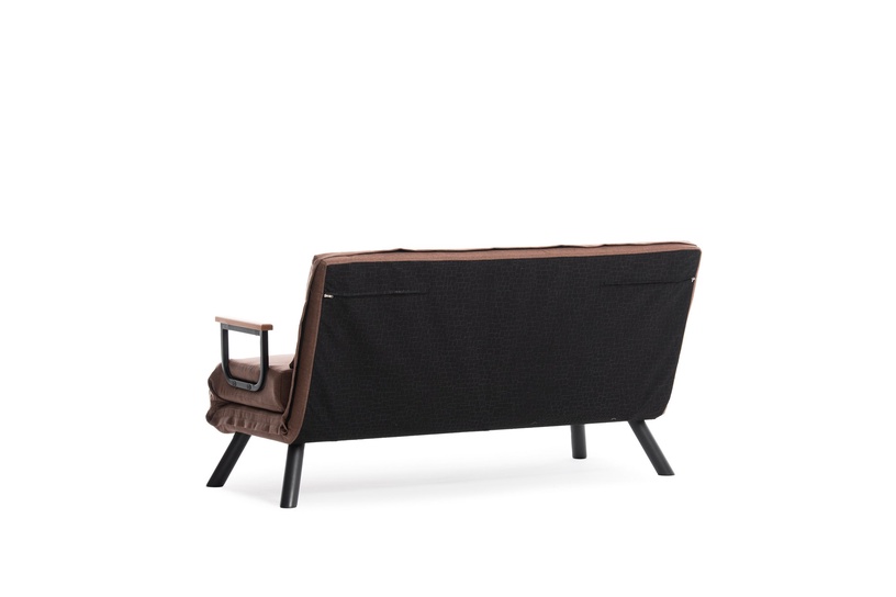 Dīvāns-gulta Hanah Home Sando 2-Seater, gaiši brūna, 50 x 133 cm x 45 cm
