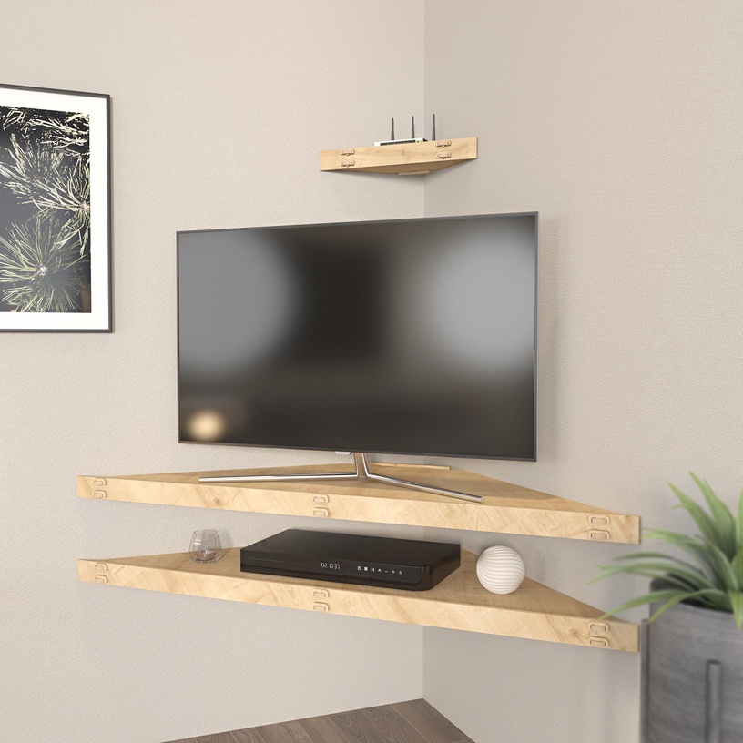 TV-laud Kalune Design Mensi, tamm, 49 cm x 120 cm x 5 cm