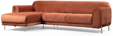 Stūra dīvāns Hanah Home Image, brūna, kreisais, 169 x 287 cm x 85 cm