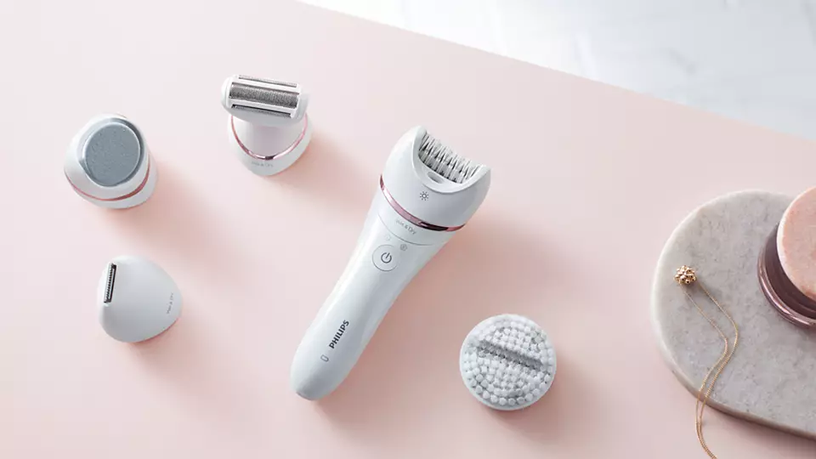Эпилятор Philips BRE740/10, белый