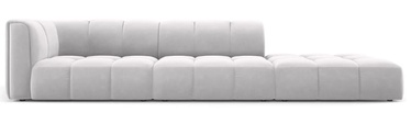 Moduļu dīvāns Micadoni Home Serena Velvet, sudraba, labais, 293 x 96 cm x 70 cm