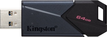 USB atmintinė Kingston DataTraveler Exodia Onyx, juoda, 64 GB