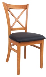 Ēdamistabas krēsls Home4you Mix & Match 20818, matēts, brūna/melna, 43 cm x 43 cm x 90.5 cm