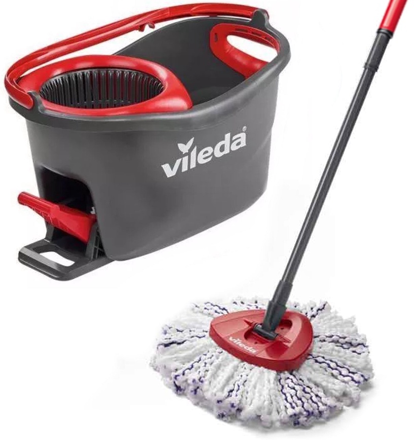 Набор для мытья пола Vileda Turbo 3w1 Microfibre, черный/красный, 6 л