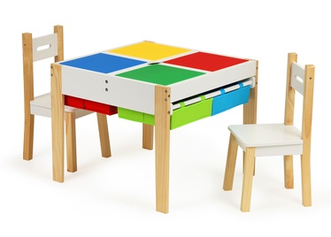 Bērnu istabas mēbeļu komplekts EcoToys Furniture Set, daudzkrāsains