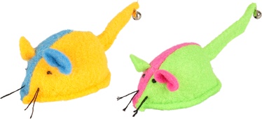 Игрушка для кошек с кошачьей травой Flamingo Mice, многоцветный