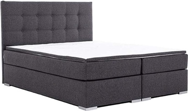 Кровать Inez, 160 x 200 cm, темно-серый, с матрасом, с решеткой