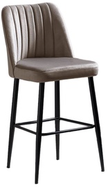 Bāra krēsls Kalune Design Vento 107BCK1111, melna/gaiši brūna, 45 cm x 49 cm x 99 cm, 4 gab.