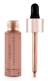 Švytėjimo suteikianti priemonė Makeup Revolution London Liquid Highlighter Lustre Gold, 18 ml