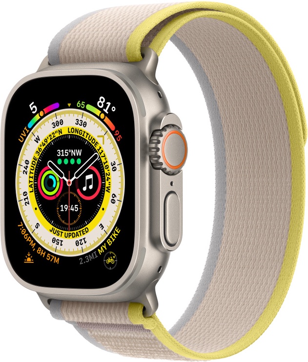 Ремешок Apple 49mm Yellow/Beige Trail Loop - S/M