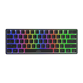 Klaviatūra Genesis Thor 660 RGB Gateron Brown EN, melna