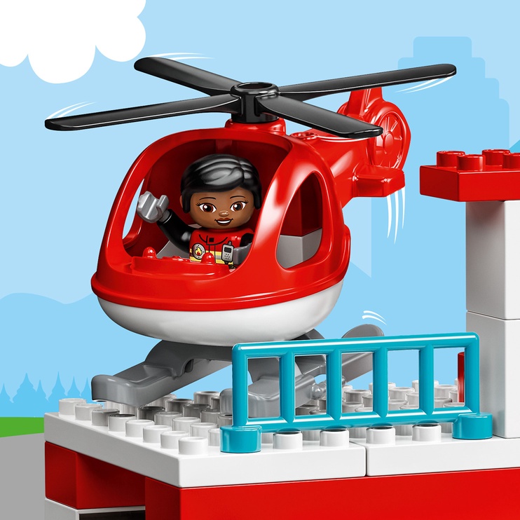 Konstruktors LEGO® DUPLO® Ugunsdzēsēju depo un helikopters 10970