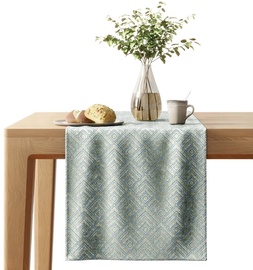 Piklik laudlina AmeliaHome Caspe, kuldne/heleroheline, 1400 mm x 400 mm