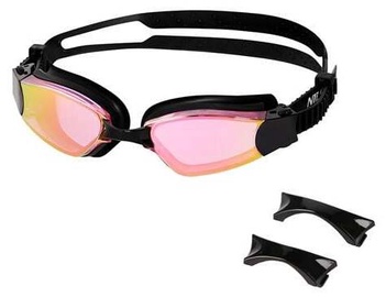Очки для плавания Nils Aqua Racing NQG660MAF, черный/розовый