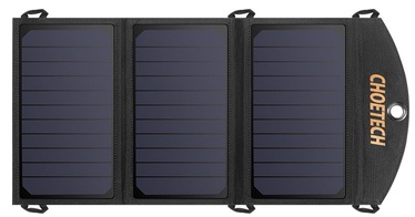 Lādētājs Choetech Foldable Solar Charger SC001, melna
