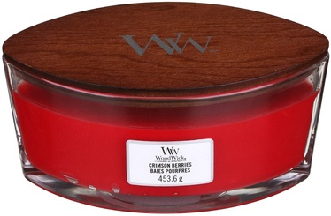 Küünal, lõhna WoodWick Crimson Berries Elipsa, 40 h, 453.6 g, 92 mm x 121 mm