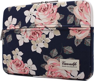 Чехол для ноутбука Canvaslife Navy Rose, розовый/темно-синий, 15-16″