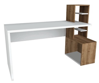 Galds Kalune Design Side, balta/valriekstu
