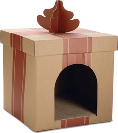 Домик для животных Beeztees Christmas Gift, коричневый, 36 см x 36 см