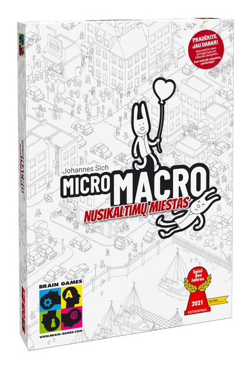 Lauamäng Brain Games MicroMacro: nusikaltimų miestas, LT