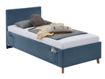 Кровать одноместная Cool, 90 x 200 cm, синий, с решеткой