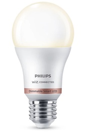 Лампочка Philips Wiz LED, A60, теплый белый, E27, 8 Вт, 806 лм