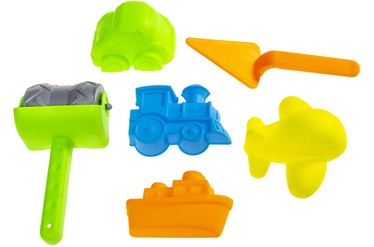 Smilšu kastes rotaļlietu komplekts Happy Toys Sand Toys Set, daudzkrāsains, 6 gab.