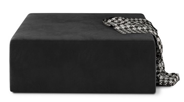 Pufs Kelim, tumši pelēka, 83 cm x 83 cm x 42 cm