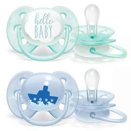Соска Philips Avent Ultra soft Deco, 0 мес., 2 шт.