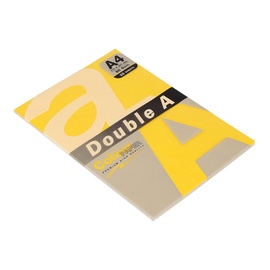 Цветная бумага Double A Lemon, A4, 80 g/m², 25 шт., желтоватый