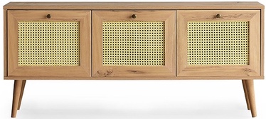 TV-laud Kalune Design Likya, kollane/tamm, 1400 mm x 400 mm x 600 mm