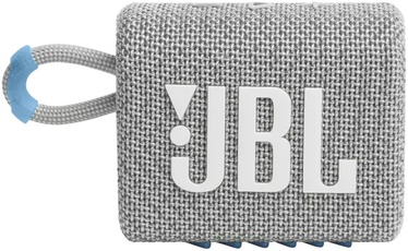 Bezvadu skaļrunis JBL Go 3 Eco, balta, 4.2 W