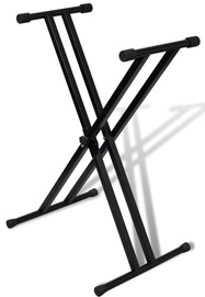 Süntesaatori alus VLX Adjustable Double Braced Keyboard Stand X-Frame
