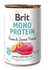 Влажный корм для собак Brit Mono Protein Tuna & Sweet Potato, тунец/сладкая картошка, 0.4 кг