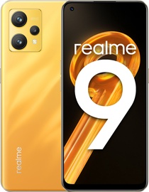 Mobiiltelefon Realme 9, kollane, 8GB/128GB