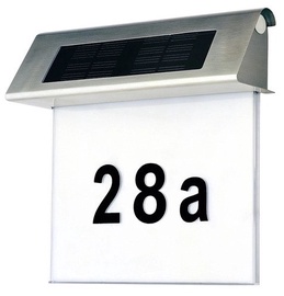 Уличный настенный светильник Spotlight House Number, 0.07Вт, IP44, белый/хромовый