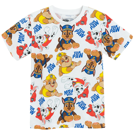 T-krekls pavasaris/vasara, bērniem Cool Club Paw Patrol LCB2810858, balta, 110 cm