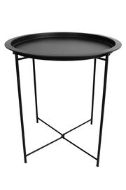 Kafijas galdiņš Domoletti Feline, melna, 46.8 cm x 46.8 cm x 50.5 cm