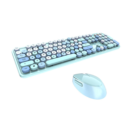 Комплект клавиатуры и мыши MOFII SMK-623387AG Blue Sweet 2.4G EN/DE, синий/голубой, беспроводная