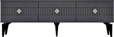 ТВ стол Kalune Design Midas, серебристый/антрацитовый, 150 см x 30 см x 45.6 см