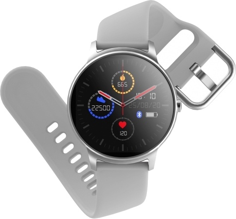 Viedais pulkstenis Forever Smartwatch ForeVive 2 SB-330 SB-330, sudraba