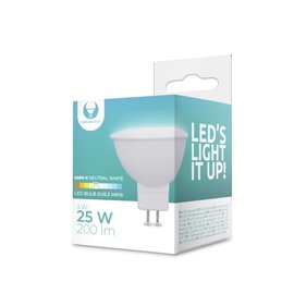 Лампочка Forever Light LED, MR16, белый, GU5.3, 25 Вт, 240 лм
