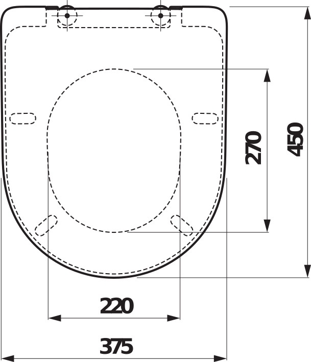 Крышка унитаза Laufen Pro 8.9395.9, белый, 44.3 см x 37.4 см